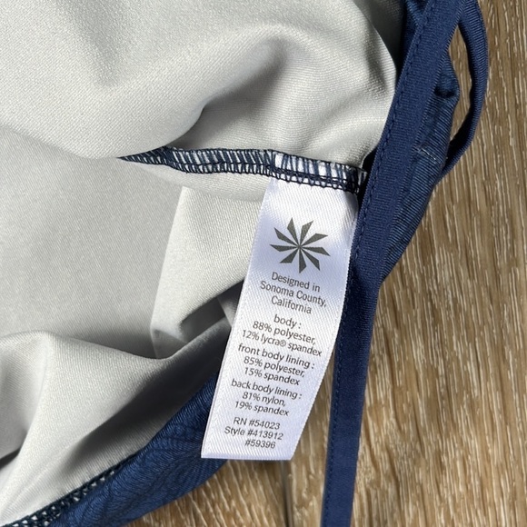 Athleta Blue Patterned Racerback Tank Top - Picture 11 of 13